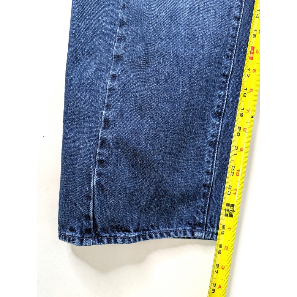MOTHER Jeans Half Pipe Ankle Superior 27 Did You Bring Me Anything Barrel Blue - Picture 9 of 13